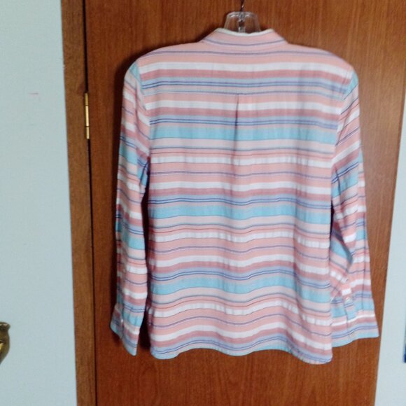 Talbots Petite Womens Long Sleeve Blouse - Picture 2 of 5